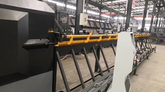 अच्छी कीमत 100 मीटर / मिन सीएनसी रेबार स्ट्रेटनिंग और कटिंग मशीन 35.5KW ऑनलाइन